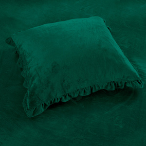 Bedding 160 x 200 3pc Microfiber Frill Erva 2576