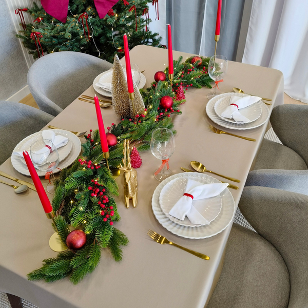 Obrus 140x260 Plamoodporny Surbo Beż