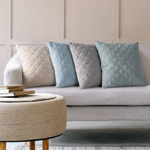 Poszewka 45 x 45 Dekoracyjna Len 1 Beżowy