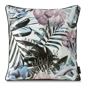 Poszewka 45 x 45 Dekoracyjna Malibu Biały+Srebrny