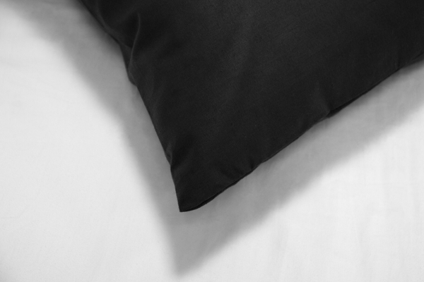 Cotton pillowcase 50 x 60 Uniform Ola Black Black