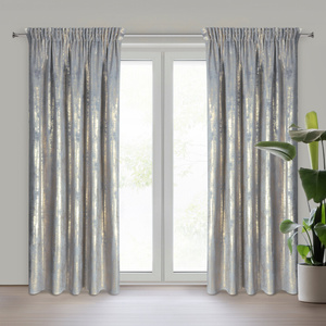 Curtain 140 x 270 Velvet Tape Renia Silver+Gray