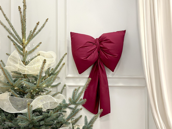 Bow 100 x 60 Cushion Christmas Decoration Decorative Big Bow 01