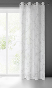 Fiore Decorative Curtain 140 x 250 Spun White