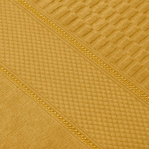 Towel 100 x 150 Peru cotton 500g/m2 velour Mustard