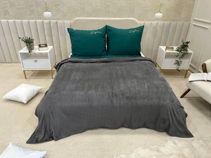 Blanket 160 x 200 Microfiber Plush Stripes Cadence 02