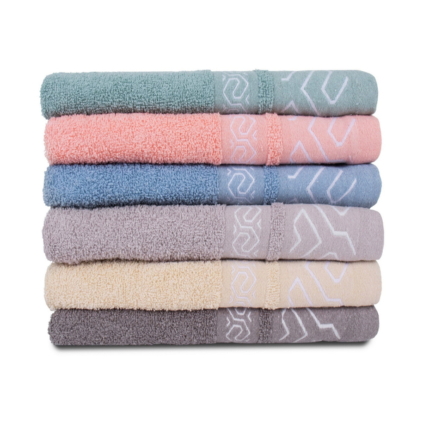 Set of Towels 70 x 140 6pcs. Cotton Narcis 06