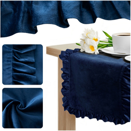 Table Runner 40 x 180 Decorative with Ruffles Ligia 09