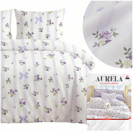 Pościel 200 x 220 3cz Satyna Bawełniana Aurela 02