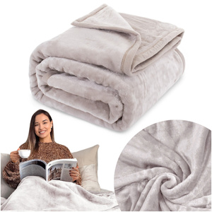 Blanket 160 x 200 Acrylic Solid Warm Yasemin 07
