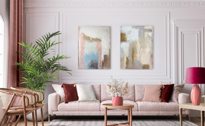 Poszewka 45 x 45 Dekoracyjna Avinion 2 Pudrowy