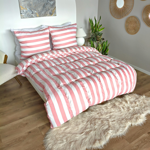 Pościel 160 x 200 3cz Mikrofibra w Pasy Eusebia Home 05