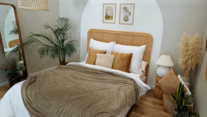 Blanket 200 x 220 Microfiber Embossed Plush Ala Houndstooth 3D 03