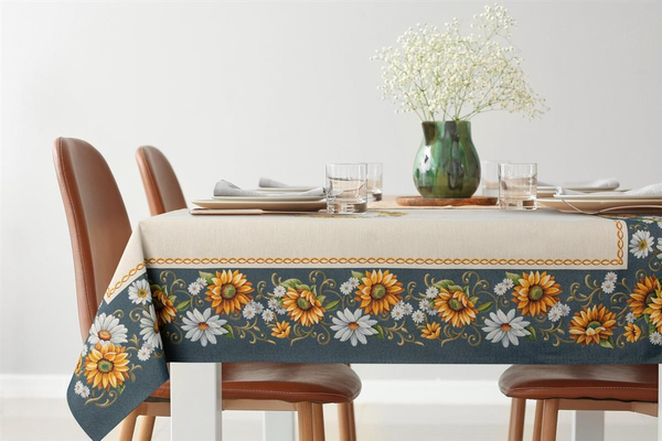 Obrus 140 x 180 Dekoracyjny Gobelinowy 45 Niebies