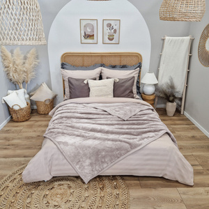 Blanket 160 x 200 Acrylic Solid Warm Yasemin 07