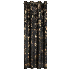 Curtain 140 x 250 Decorative Velvet Tonia Black