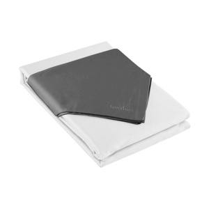 Bedding 140 x 200 2cz Satin Nova3 White + Steel