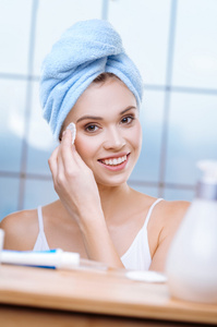 Turban 65 x 25 Ręcznik Mikrofibra Aki Błękit