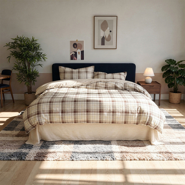 Pościel 200 x 220 3cz Satyna Bawełniana Aurela 01