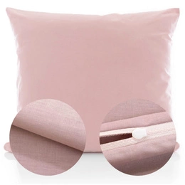 Cotton pillowcase 70 x 80 Solid Ola Brown Pink