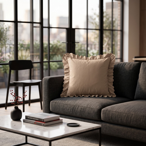 Poszewka 45 x 45 z Falbaną Luxury Jowita 02