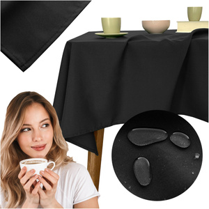 Tablecloth 140x300 Stain-Resistant Surbo Black