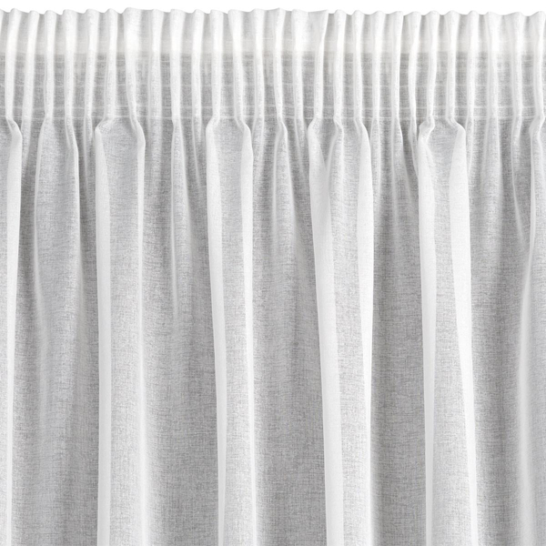 Margo Decorative Curtain 300 x 270 Tape White