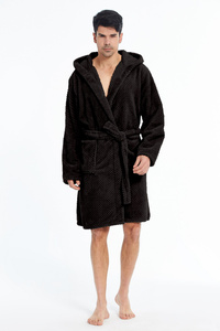 Microfiber Bathrobe with Hood Miguel 03 XS