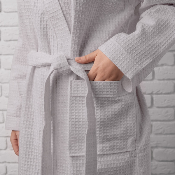 Szlafrok Gofer Bawełna Unisex Vizzy L 03 Szary