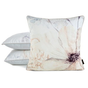 Poszewka 45 x 45 Dekoracyjna Velvet 128 Beż+Krem