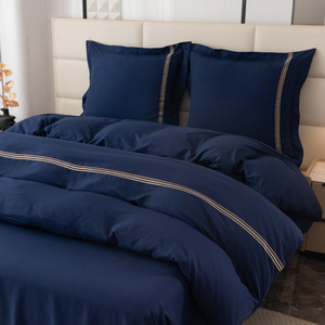 Pościel 140 x 200 2cz Gładka Z Haftem Lumera 02