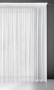 Decorative curtain Nice 350 x 270 Tape White