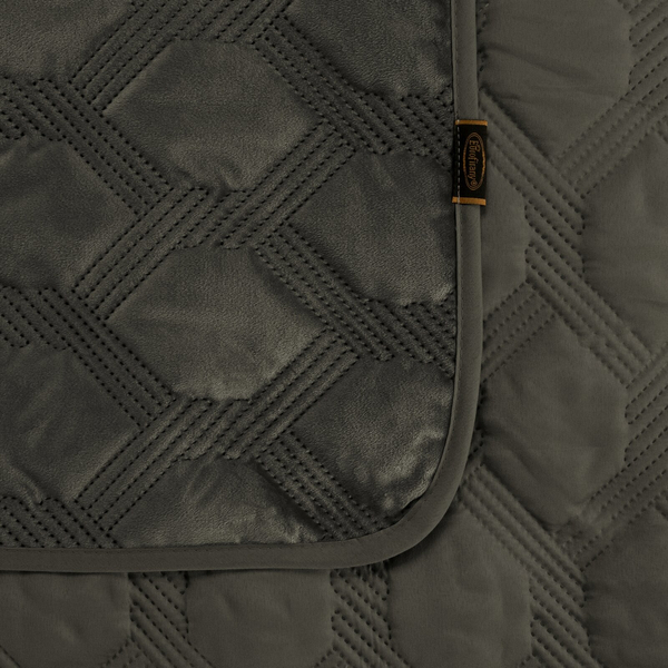 Narzuta 170 x 210 Pikowana Welurowa Sofia5 Stal