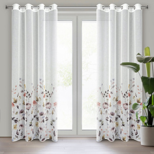 Lavin Curtain with Eyelets 140 x 250 White + Powder Pink
