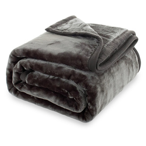 Blanket 160 x 200 Acrylic Solid Warm Yasemin 05