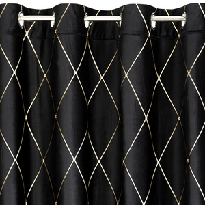 Pierre Cardin Margo Curtain Black 140 x 250 Slipcover