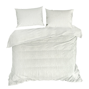 Bedding 220x200 3pc Microfiber Embossed Flano Cream