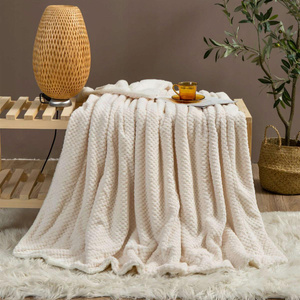 Blanket 150 x 200 Microfiber Lamb Sherpa Cream
