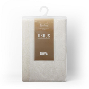 Obrus 145 x 280 Dekoracyjny Lena Krem+Złoty