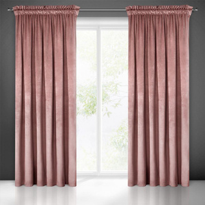 Curtain 140 x 270 Decorative Velvet Melanie Pink