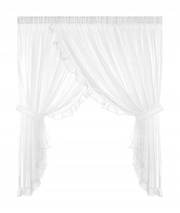 Firana 400 x 250 Dekoracyjna Bright Taśma Biel