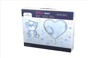 Kocyk 80 x 100 Dzięciecy Akrylowy Shell Nieb 02