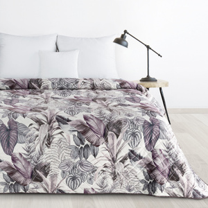 Bedspread 220 x 240 Decorative Davos2 Violet+Gray
