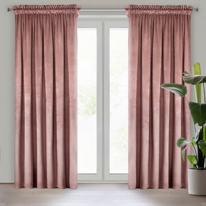 Zasłona 135 x 270 Dekoracyjna Velvet Rosa C. Róż