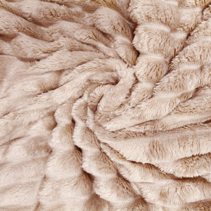 Blanket 160 x 200 Microfiber Stamped Stripes Nuvio 05