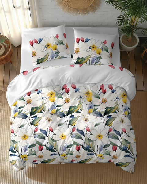 Bedding 160 x 200 3pc Vicenza Cotton pattern 5774A