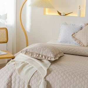 Narzuta 160 x 220 Pikowana Dwustronna Ruffy Beż