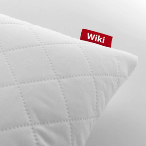 Pillow 50 x 80 Quilted Granulate with Zipper Wiki