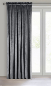 Zasłona Dekoracyjna D91 Rosa Na Taśma 140 x 270 Grafit