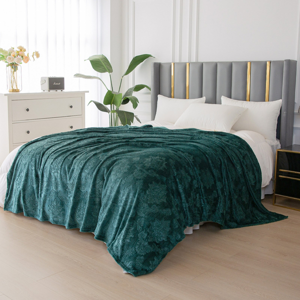 Clemente 01 Embossed Microfiber Blanket 160 x 200